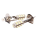 H3 Car Light in a Pair (1210, 1.2W, Lumen(LM) 100, Color Temperature 6000-6500K, 12V, with 25 LEDs, White Light)