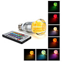 E27 3W RGB Light Mushroom Shaped LED Crystal Ball Bulb (85-265V)