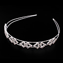 Aleación preciosa con diamantes de imitación es Diademas Mujeres