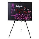 4.4W Black LED Lighted Writable Menu Board Multi-colored Marker Included (28 Light Modes / Easel not Included)
