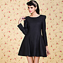 TS VINTAGE Bow Tie Back Tweed Swing Dress