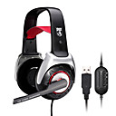 bingle comodidad de juego usb auriculares con micrófono de alta sensibilidad