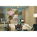 Pink Floral Contemporary Graphics Nature Mural
