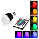 E27 5W 400-450LM RGB Light Black Cover-LED Ball Lampe (110-240V)