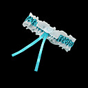 Organza / Polyester com bowknot / Garter casamento da flor