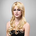 europeo luz de longitud tejido peluca rubia con el pelo castaño dorado (0463-6.10-342)