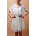 Short Sleeve Chiffon Special Occasion Jacket/Wedding Wrap(More Colors)