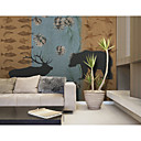 Botanical Floral Nature and Animal Mural
