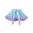 Nizza bicolore vestito cotone / Tulle Flower Girl Dress