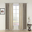 (Two Panels) Modern Jacquard Energy Saving Curtains