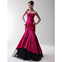 Trumpet/ Mermaid Strapless Sweetheart Floor-length Taffeta Prom/ Evening Dress