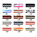 16 stuks Nail Foil Art Tulip Full Cover Stickers Manicure