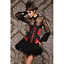 Viscosa con tirantes de encaje / bowknot cierre frontal Busk Corsets Fajas