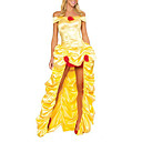 Adulte Femme Sexy Deluxe Beauté Fairytale Princess Costume jaune (1Pieces)