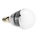 Dimmable E14 3W 270-300LM 6000-6500K Natural White Light LED Ball Bulb (220V)