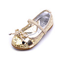 Heel Kids 'couro liso fechado toe com lantejoulas partido / Evening Shoes (mais cores)