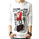 velo dos homens de impressão fino t-shirt