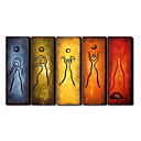 Hand-painted Oil Painting Abstract Oversized Landscape Set of 5
