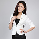 slanke lange vrouwen mouw boog blazer