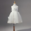 Chiffon Flower Girl Dress With Flowers
