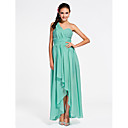 Sheath/Column Sweetheart Asymmetrical Chiffon Bridesmaid Dress