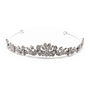 aleación de exquisita con diamantes de imitación de la mariposa y la flor tiara nupcial