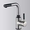 Cozinha contemporânea Handle Único Faucet níquel escovado Acabamento