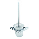 Hedendaagse messing chroom badkamer accessoires toiletborstel houder