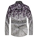 moda masculina de impressão de manga comprida t-shirt