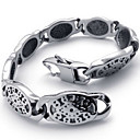 pulsera de titanio de moda de los hombres (21,7 * 1,3 * 0,4 cm)