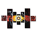 Dipinti a mano olio pittura astratta Set oversize gamma di 7