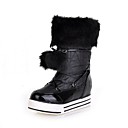 patente de plataforma de cuero botas a media pierna con piel de fiesta / zapatos de noche (más colores)