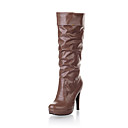 Elegant Leatherette Stiletto Heel Mid-Calf Boots Party / Evening Shoes (More Colors)
