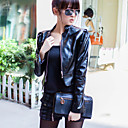 Unique Long Sleeve Standing Collar Casual/Evening PU Jacket(More Colors)