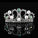Amazing Alloy With Rhinestone / Imitation Pearl Flower Girl Tiaras