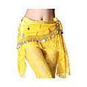 Dancewear Crystal Cotton with Coins Performance Belly Dance Belt for Ladies