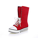 Fabulous Canvas Platform Ankle Boots With Lace-up Back to School Shoes (More Colors)