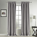 (Two Panels) Classic Suede Solid  Blackout Curtains