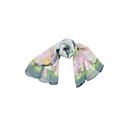 Elegant Tulle With Flower Print Daily Wear Scarf