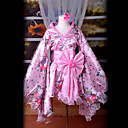 cosplay kostuum geïnspireerd door vocaloid Teto roze ver. kimono s
