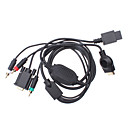 Koper Plating VGA kabel kit voor PS3/Wii