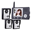 2.4GHz Wireless 3.5 Inch Monitors Video Door Phone with 3 Camera