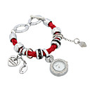 Vrouwen Fabric Quartz Glas ronde vorm Dress Watch (meer kleuren)