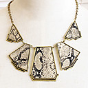 vintage slang vrouwen leren ketting