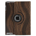 Grano de madera Patrón PU Funda de cuero con soporte para iPad 2 y el iPad Nuevo (colores surtidos)