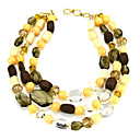 Elegant Resin And Natural Stone Women's Necklace (More Colors)