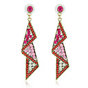 Pretty Alloy with Beads and Crystals Irregular Chandelier Earrings(More Colors)