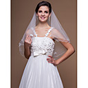 Elegant One-tier Elbow Wedding Veils With Scalloped/Pencil Edge (More Colors)