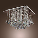 Contemporain cristal encastré avec 6 lumières en perles Design