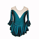 Mädchen Eiskunstlauf Kleid (Dark Green)